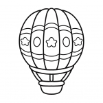 Cute Hot Air Balloon Bold & Easy 🎈☁️✨