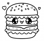 Cute Kawaii Hamburger Love 🍔💖😊