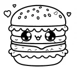 Cute Kawaii Hamburger Love 🍔💖😊