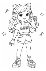 Cute K-Pop Singer Girl 🎤🌟🎶