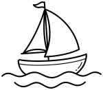 Cute Little Sailboat on Gentle Waves ⛵🌊✨