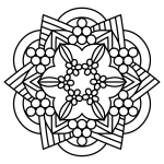 Cute Mandala Bold & Easy with Little Flowers and Patterns 🌸🎨🌼✨