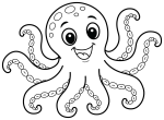 Cute Octopus with a Happy Smile 🐙🌊✨