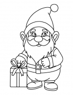 Cute Santa with Gift 🎅🎁