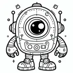 Cute One-Eyed Robot 🤖😊👁️
