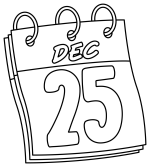 December 25th Calendar Page 🗓️🎁🎄