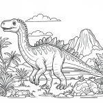 Dinosaur in Landscape 🦕🏞️