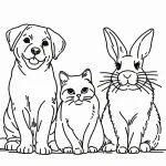 A Dog 🐶 a Cat 🐱 and a Rabbit 🐰