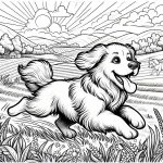 A Dog Running in a Field Happily 🐶🏞️
