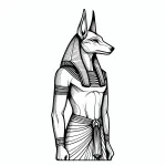 Anubis Standing Ancient Egypt God of funerary rites 👼🏞️