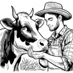 Farmer with Cow 🐄👨‍🌾