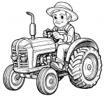 Farmer on Tractor 🚜👨‍🌾