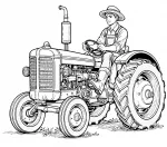 Farmer on Tractor 🚜👨‍🌾