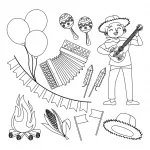 Balloons Accordion Festival Man Playing Guitar 🎈🎶🕺🎸 🎈🎶🕺🎸