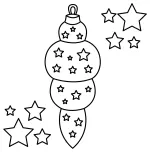 Festive Christmas Ornament with Stars 🌟🎄🎁