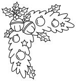 Festive Holly Branch with Ornaments 🎄🎁🌟