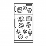 Fridge with Cute Notes and Pictures 🧊🖼️💌