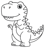 Friendly T-Rex Dinosaur with a Big Smile 🦖🌟🦕