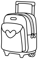 Fun Travel Suitcase with Heart 🧳💕