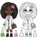 Girl Dressed up as Scientist 👧🔬