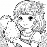Girl with Pear 👧🍐