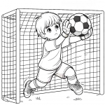 Goalkeeper Catching Soccer Ball ⚽🧤