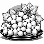 Grapes on a Wooden Plate 🍇🍽️