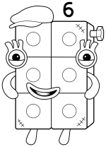 Halloween Frankenstein Numberblock Six 🧟‍♂️🔢🎃
