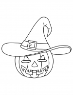 Halloween Pumpkin Wearing Witch Hat 🎃🧙‍♀️✨🍂👻