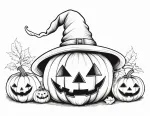 Cute Halloween Pumpkins with Witch Hat 🎃🧙‍♀️