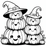 Cute Happy Halloween Pumpkins 🎃😊
