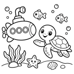 Happy Sea Turtle Underwater Adventure 🐢🌊🐠