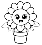 Happy Sunflower with a Cheerful Face 🌻🌞😊