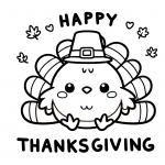 Happy Thanksgiving Cute Little Turkey 🦃🍂🥧