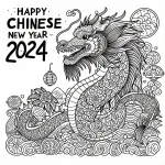 Happy Chinese New Year Dragon 2024 🎉🐉