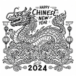 Happy Chinese New Year Dragon 2024 🐉🎉