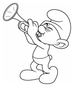 Harmony Smurf Playing Trumpet 🎺🎶✨