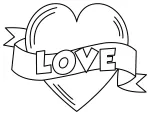 Heart-Shaped Love Banner with Ribbon 💖🎀