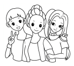 Meet Rumi, Mira, and Zoey from Huntrix, the K-pop group with a demon-hunting mission! 🎤💃🔥