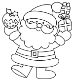 Jolly Santa with Gifts and Holiday Cheer 🎅🎁🎄