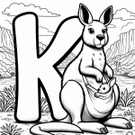 Kangaroo with Letter K 🦘🔠