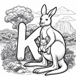 Kangaroo with Letter K 🦘🔠