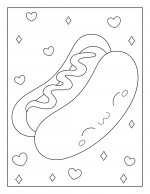 Kawaii Hotdog Sandwich with Sausage and Sauce 🌭😊🎨
