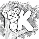 Koala with Letter K 🐨🔠