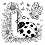 Ladybugs with Letter L 🐞🔠