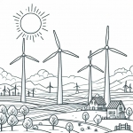 Landscape with Wind Turbines 🌄🍃
