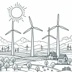 Landscape with Wind Turbines 🌄🍃