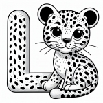 Leopard with Letter L 🐆🔠