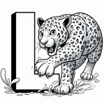 Leopard with Letter L 🐆🔠