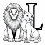 Lions with Letter L 🦁🔠